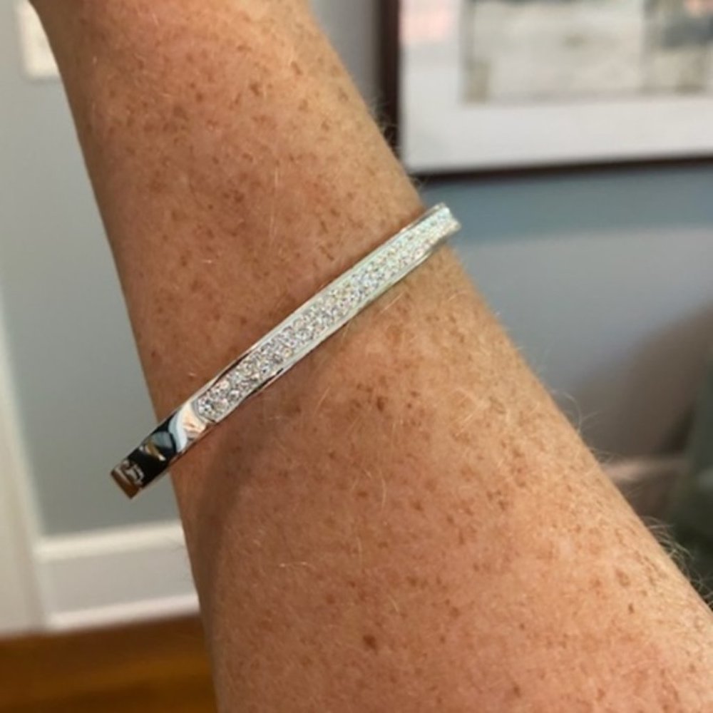 Stella & dot silver sparkle bracelet jewelry